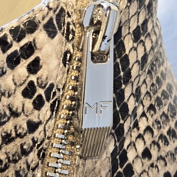 NWOT Marc Fisher Snakeskin Leather Ankle Boots Women's Size 6.5M - Picture 4 of 10